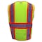 Magid Two-Tone Hi-Vis Surveyors Vest S, M Class 2 , Zipper 6 Pockets SVSUR6-Y-SM - alternate 2
